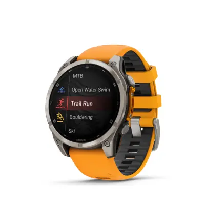 fenix 8 - 47mm, AMOLED, Sapphire, Titanium, Spark Orange/Graphite band