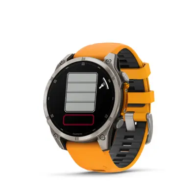 fenix 8 - 47mm, AMOLED, Sapphire, Titanium, Spark Orange/Graphite band