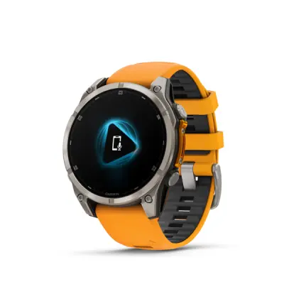 fenix 8 - 47mm, AMOLED, Sapphire, Titanium, Spark Orange/Graphite band