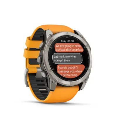 fenix 8 - 51mm, AMOLED, Sapphire, Titanium, Spark Orange/Graphite band