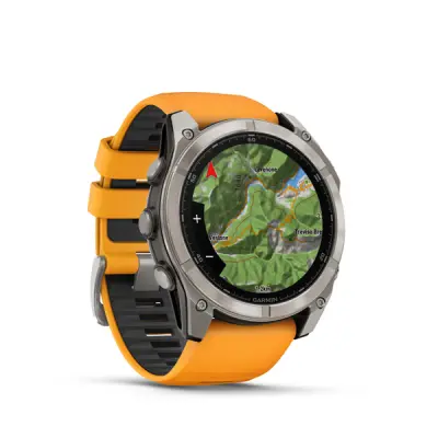 fenix 8 - 51mm, AMOLED, Sapphire, Titanium, Spark Orange/Graphite band