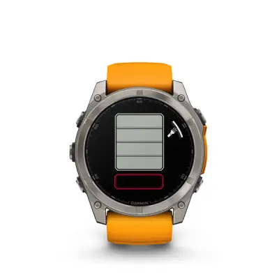 fenix 8 - 51mm, AMOLED, Sapphire, Titanium, Spark Orange/Graphite band