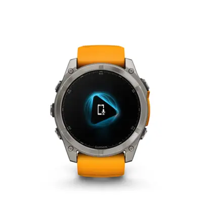fenix 8 - 51mm, AMOLED, Sapphire, Titanium, Spark Orange/Graphite band