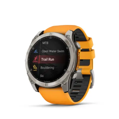 fenix 8 - 51mm, AMOLED, Sapphire, Titanium, Spark Orange/Graphite band
