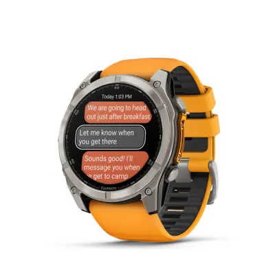 fenix 8 - 51mm, AMOLED, Sapphire, Titanium, Spark Orange/Graphite band