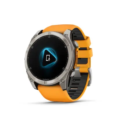 fenix 8 - 51mm, AMOLED, Sapphire, Titanium, Spark Orange/Graphite band