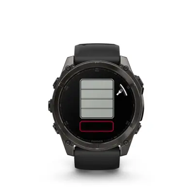 fenix 8 - 51mm, AMOLED, Sapphire, Carbon Gray DLC Titanium, Black/Pebble Gray band