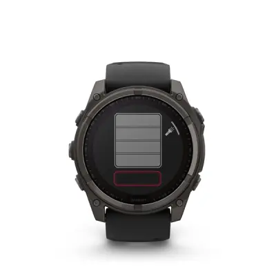 fenix 8 - 51mm, Sapphire Solar, Carbon Gray DLC Titanium, Black/Pebble Gray band