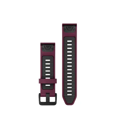 Silikonový remienok QuickFit 20 - Merlot/Graphite