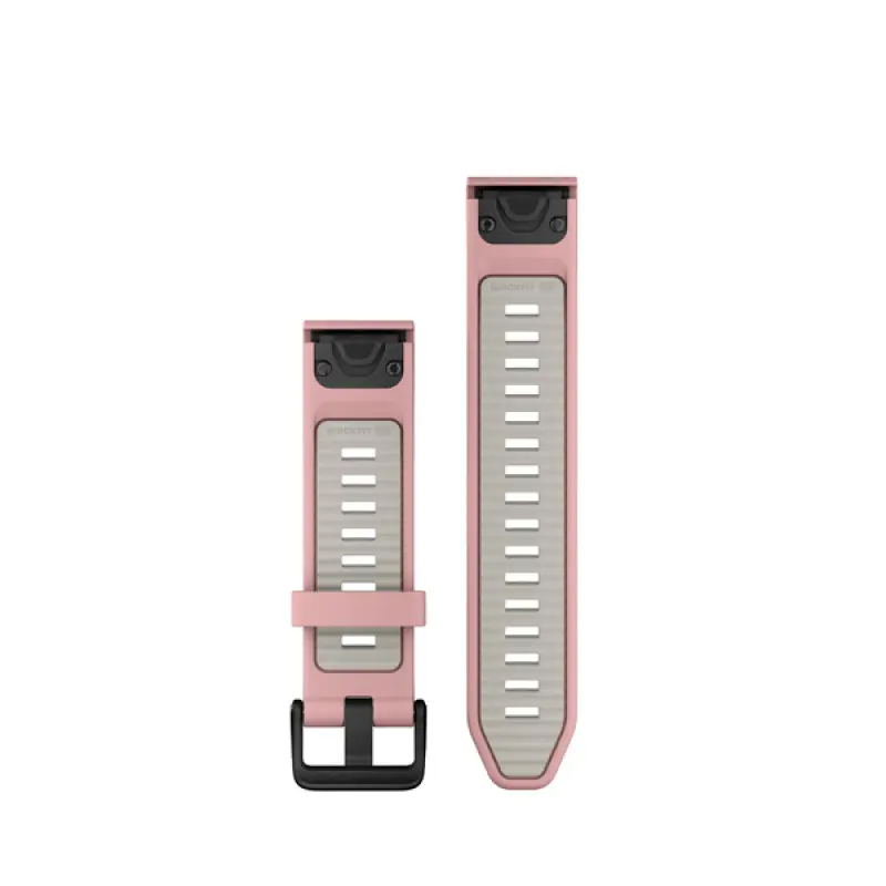 Silikonový remienok QuickFit 20 - Dust Rose/Fog Gray