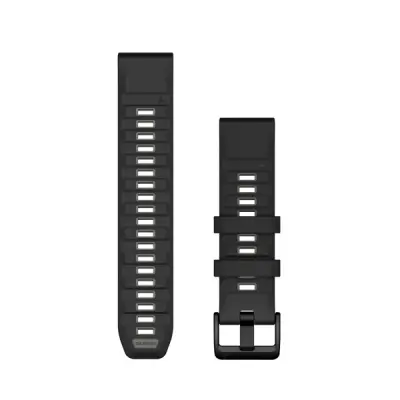 Silikonový remienok QuickFit 22 - Black/Pebble Gray