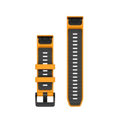 Silikonový remienok QuickFit 22 - Spark Orange/Graphite