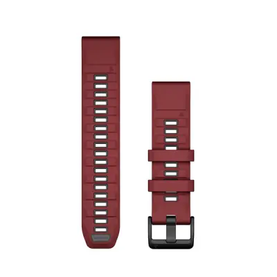 Silikonový remienok QuickFit 22 - Marsala/Graphite