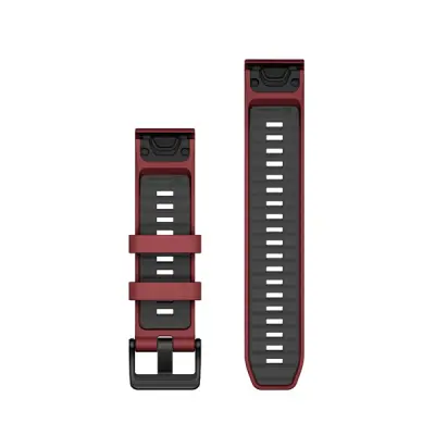 Silikonový remienok QuickFit 22 - Marsala/Graphite