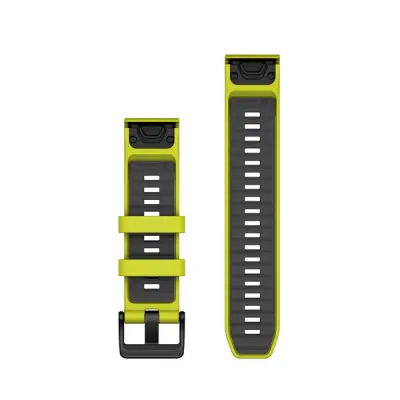 Silikonový remienok QuickFit 22 - Amp Yellow/Graphite