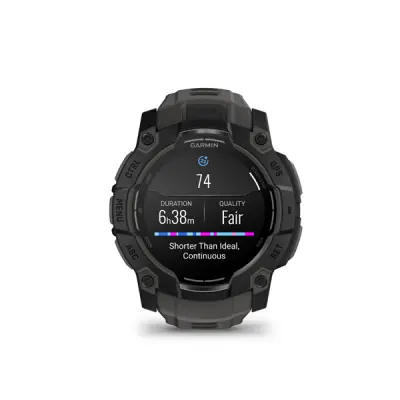 Instinct 3 - 50mm, AMOLED, Black, Charcoal silicone band 