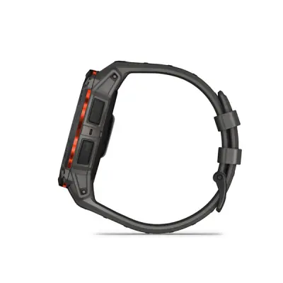 Instinct 3 - 50mm, Solar, Black, Charcoal silicone band 