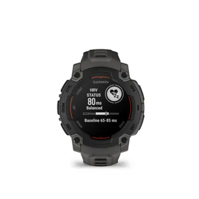 Instinct E - 45mm, Black, Charcoal silicone band
