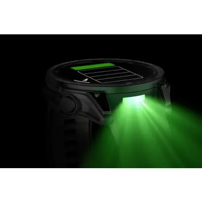 tactix 8 - 47mm, AMOLED, Sapphire, Black DLC Titanium, Black/Pebble Gray band  (Applied Ballistics Ultralight™)