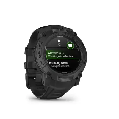 Instinct 3 - 50mm, AMOLED, Tactical Edition Black,  Black silicone band