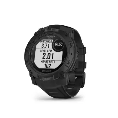 Instinct 3 - 50mm, Solar,Tactical Edition Black, Black silicone band 