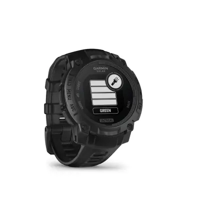 Instinct 3 - 45mm, Solar, Tactical Edition Black, Black silicone band