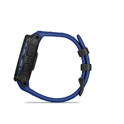 Instinct 3 - 45mm, AMOLED, Black, Bolt Blue silicone band