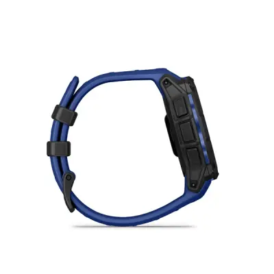 Instinct 3 - 45mm, AMOLED, Black, Bolt Blue silicone band