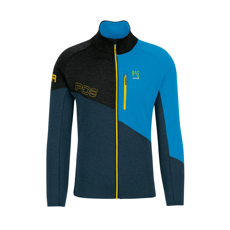 Outdoorova flíska pánska Karpos Val Viola Full-Zip modrá/čierna