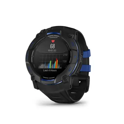 Instinct 3 - 50mm, AMOLED, Black, Charcoal silicone band