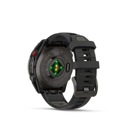 fenix 8 Pro - 47mm, AMOLED, Sapphire, Carbon Gray DLC Titanium, Black/Pebble Gray band