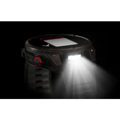 fenix 8 Pro - 47mm, AMOLED, Sapphire, Carbon Gray DLC Titanium, Black/Pebble Gray band