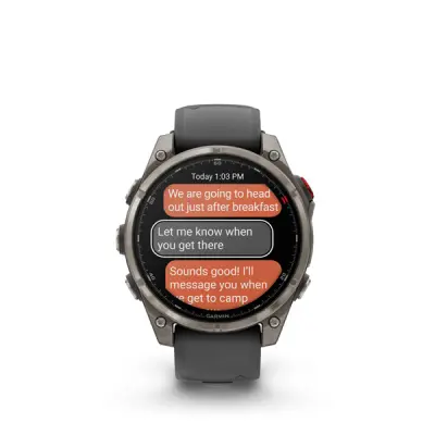 fenix 8 Pro - 47mm, AMOLED, Sapphire, Titanium, Graphite/Black band