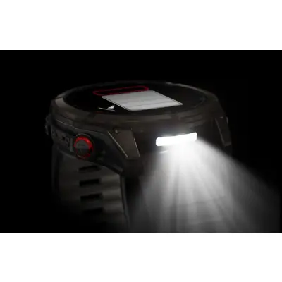 fenix 8 Pro - 51mm, AMOLED, Sapphire, Carbon Gray DLC Titanium, Black/Pebble Gray band