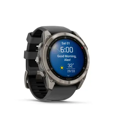 fenix 8 Pro - 51mm, AMOLED, Sapphire, Titanium, Graphite/Black band