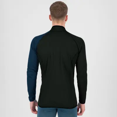 Karpos DINAMICO OCTA tričko s DR, krátky zips Black/Midnight