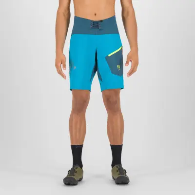 Karpos Val Di Dentro kraťasy modrozelené/žlté fluo