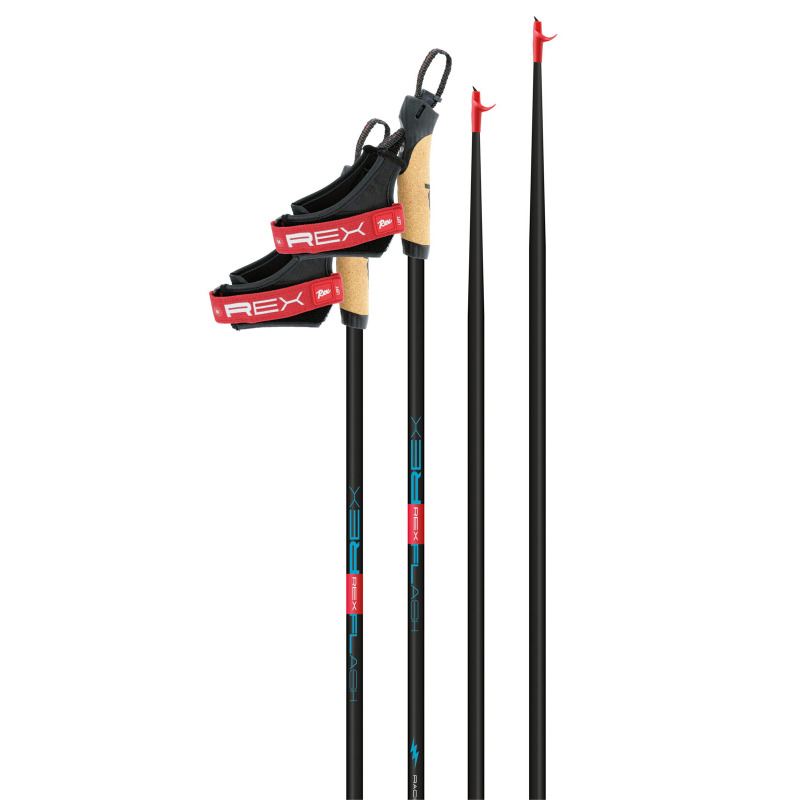 Rex Flash bežecké palice 70% carbon, Pro Strap