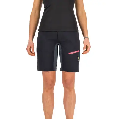 Karpos VAL VIOLA dámske kraťasy čierne/tmavosivé