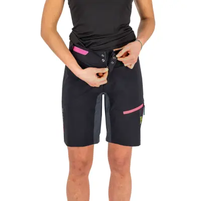 Karpos VAL VIOLA dámske kraťasy čierne/tmavosivé