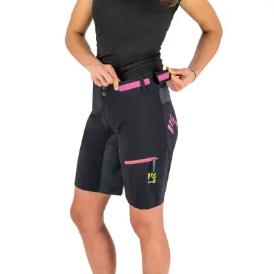 Karpos VAL VIOLA dámske kraťasy čierne/tmavosivé