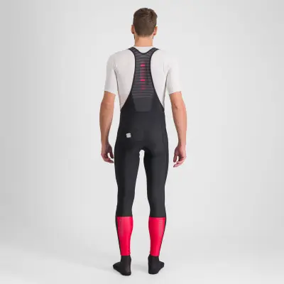 Sportful CLASSIC nohavice s trakmi black tango red