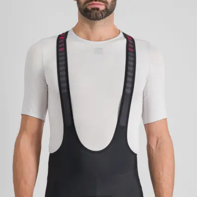 Sportful CLASSIC nohavice s trakmi black tango red