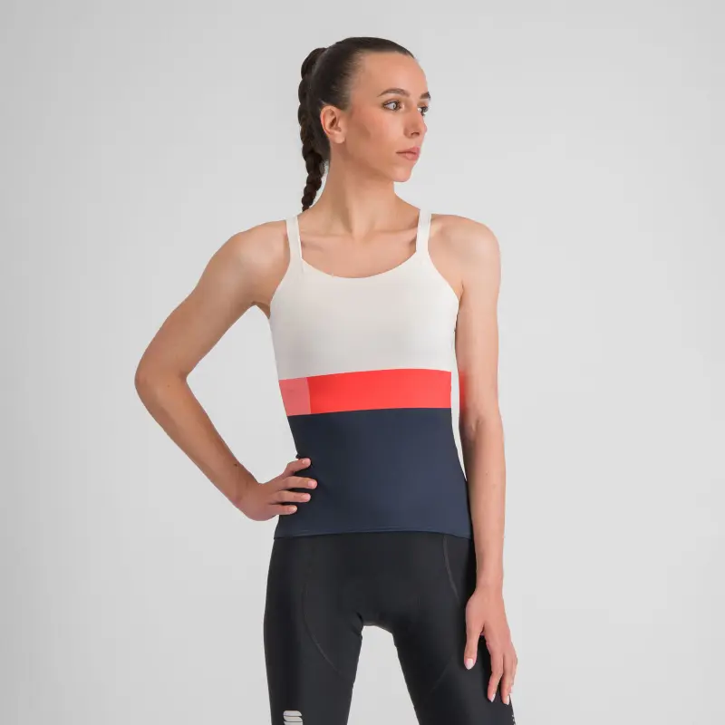 Sportful SNAP dámske tielko white galaxy blue