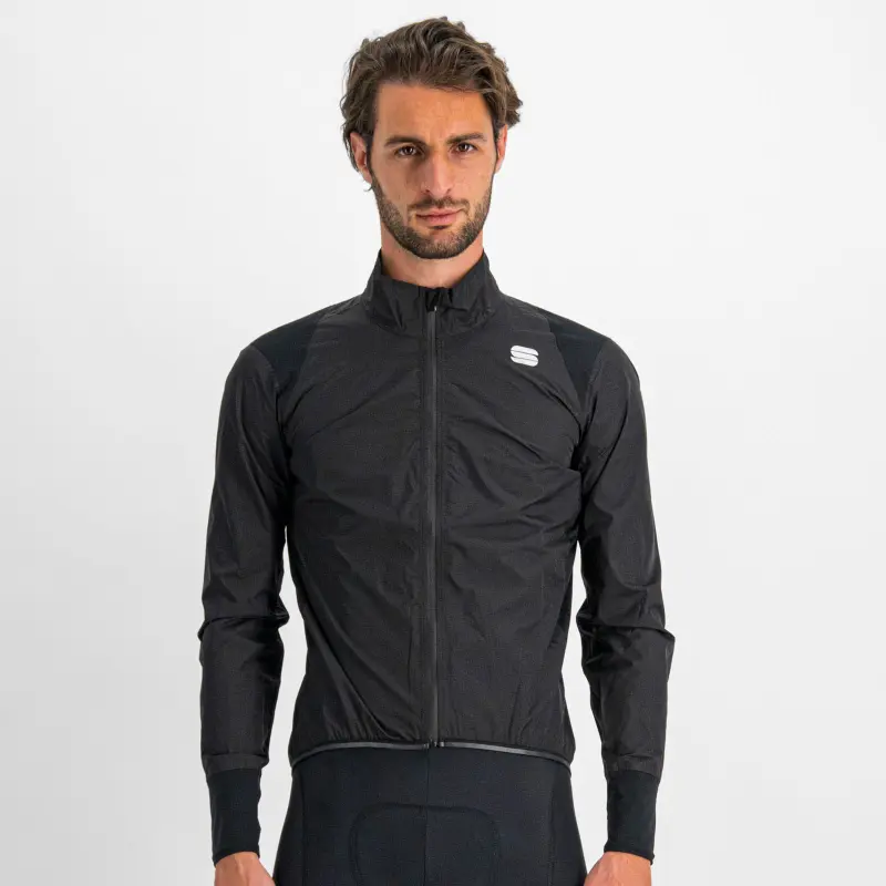 Cyklistická pánska bunda Sportful Hot Pack NoRain čierna