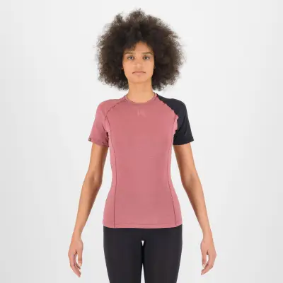 Karpos Dinamico Merino 130 Dámske Tričko Deco Rose/Black