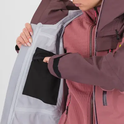 Karpos Midi Shell Dámska Bunda Deco Rose/Huckleberry