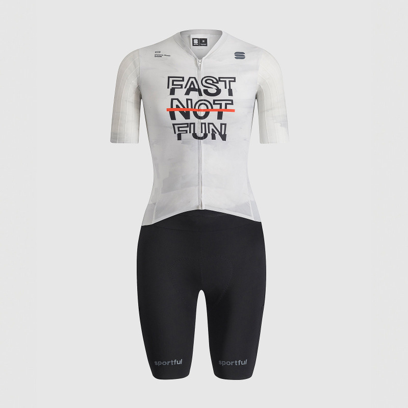SPORTFUL FAST NOT FUN dámska aero kombinéza biela, čierna