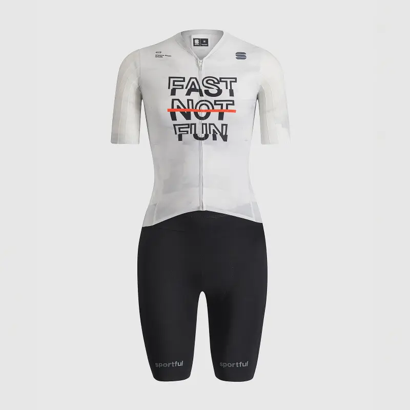 SPORTFUL FAST NOT FUN dámska aero kombinéza biela, čierna
