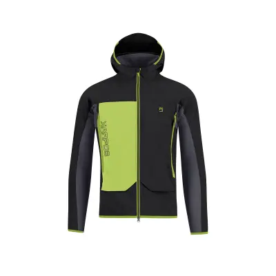 Karpos Pizzo Bianco Bunda Black/Woodl.Gray/Acid Lime